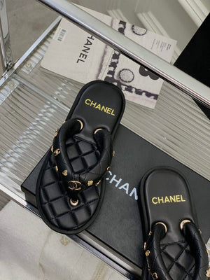 Chanel G40132 Women's Slippers Shoes Lambskin C90212 - 35 - View 6