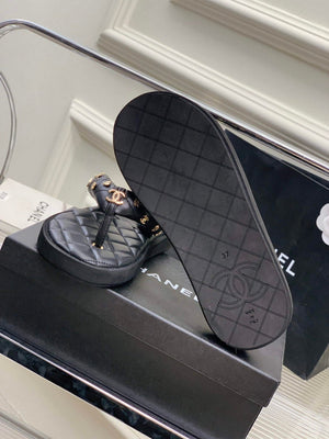 Chanel G40132 Women's Slippers Shoes Lambskin C90212 - 35 - View 9
