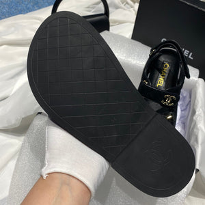 Chanel G40138 Women's Sandals Shoes Lambskin C90237 - 35 - View 9