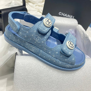Chanel G40138 Women's Sandals Shoes Lambskin C90240 - 35 - View 4