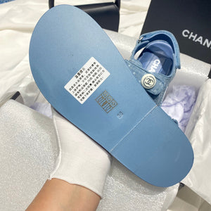 Chanel G40138 Women's Sandals Shoes Lambskin C90240 - 35 - View 9