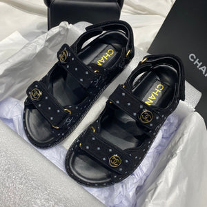 Chanel G40138 Women's Sandals Shoes Lambskin C90241 - 35 - View 2