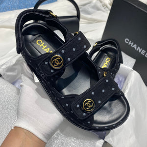 Chanel G40138 Women's Sandals Shoes Lambskin C90241 - 35 - View 4