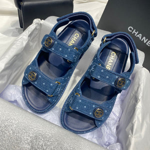 Chanel G40138 Women's Sandals Shoes Lambskin C90242 - 35 - View 2