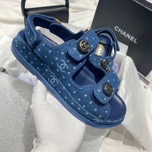 Chanel G40138 Women's Sandals Shoes Lambskin C90242 - 35 - View 3