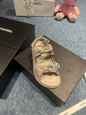 Chanel G40138 Women's Sandals Shoes Lambskin C90243 - 35 - View 6
