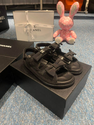 Chanel G40138 Women's Sandals Shoes Lambskin C90244 - 35 - View 1