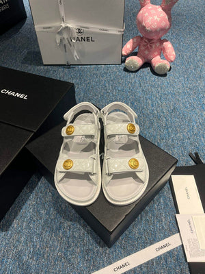 Chanel G40138 Women's Sandals Shoes Lambskin C90245 - 35 - View 1
