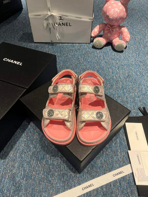 Chanel G40138 Women's Sandals Shoes Lambskin C90248 - 35 - View 1