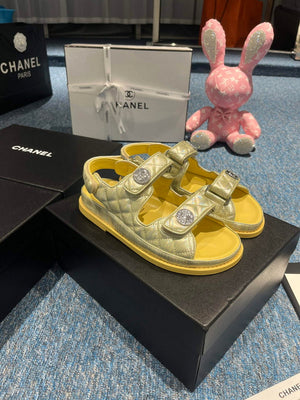 Chanel G40138 Women's Sandals Shoes Lambskin C90249 - 35 - View 1
