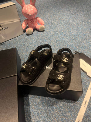 Chanel G40138 Women's Sandals Shoes Lambskin C90252 - 35 - View 5