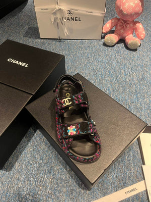 Chanel G40138 Women's Sandals Shoes Lambskin C90253 - 35 - View 7
