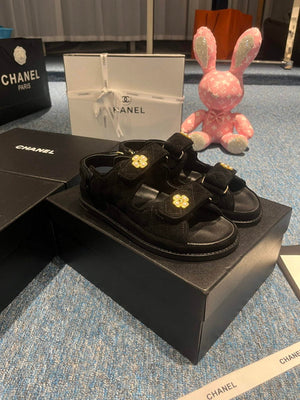 Chanel G40138 Women's Sandals Shoes Lambskin C90254 - 35 - View 5