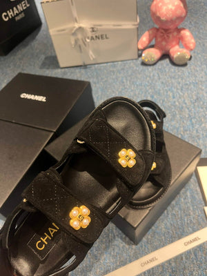 Chanel G40138 Women's Sandals Shoes Lambskin C90254 - 35 - View 8