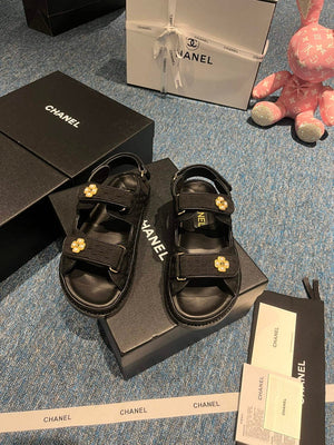 Chanel G40138 Women's Sandals Shoes Lambskin C90256 - 35 - View 2