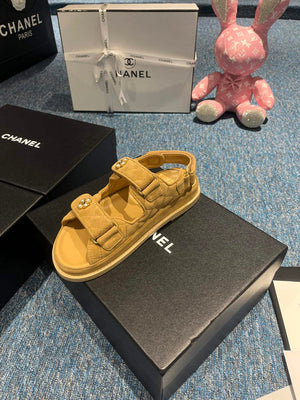 Chanel G40138 Women's Sandals Shoes Lambskin C90257 - 35 - View 6