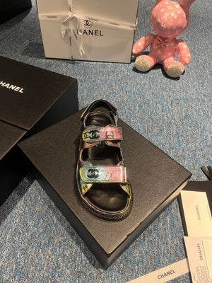 Chanel G40138 Women's Sandals Shoes Lambskin C90259 - 35 - View 5