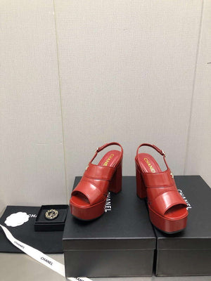 Chanel G45016 Patent Crumpled Lambskin Sandals C88321 - US 4=Euro 35 - View 5