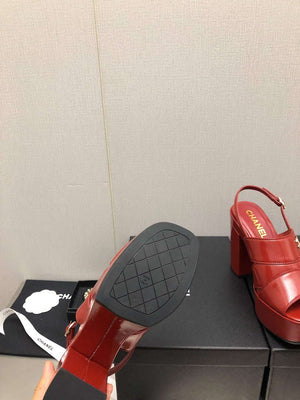 Chanel G45016 Patent Crumpled Lambskin Sandals C88321 - US 4=Euro 35 - View 8