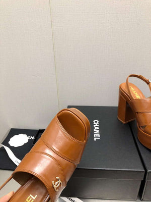 Chanel G45016 Patent Crumpled Lambskin Sandals C88323 - US 4=Euro 35 - View 5