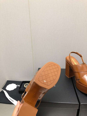 Chanel G45016 Patent Crumpled Lambskin Sandals C88323 - US 4=Euro 35 - View 6