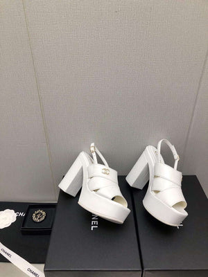 Chanel G45016 Patent Crumpled Lambskin Sandals C88324 - US 4=Euro 35 - View 5