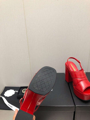 Chanel G45016 Patent Crumpled Lambskin Sandals C88325 - US 4=Euro 35 - View 8