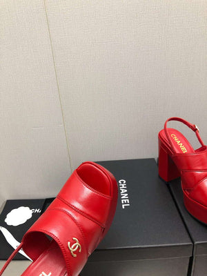 Chanel G45016 Patent Crumpled Lambskin Sandals C88325 - US 4=Euro 35 - View 9