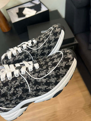 Chanel G45077 Women's Trainer Wool Sneaker C912471 - Fmale-Euro 35=US 4 - View 3
