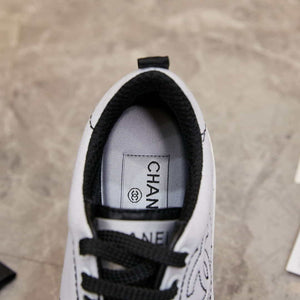 Chanel G46076 Women 24B Trainers Cotton Black & White C91283 - Fmale-Euro 35=US 4 - View 7