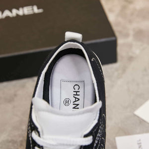 Chanel G46076 Women 24B Trainers Cotton Black & White C91286 - Fmale-Euro 35=US 4 - View 8