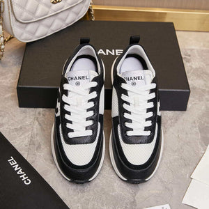 Chanel G46076 Women 24B Trainers Grained Calfskin Black & White C91290 - Fmale-Euro 35=US 4 - View 6