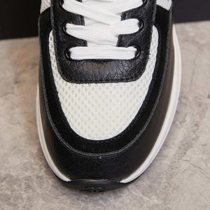 Chanel G46076 Women 24B Trainers Grained Calfskin Black & White C91290 - Fmale-Euro 35=US 4 - View 7