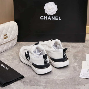 Chanel G46076 Women 24B Trainers Suede leather Black & White C91293 - Fmale-Euro 35=US 4 - View 6