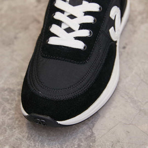 Chanel G46076 Women 24B Trainers Suede leather Black & White C91294 - Fmale-Euro 35=US 4 - View 8