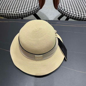 Chanel Hat Designer Chanel Woven Straw Hat C88130 - Default Title - View 6