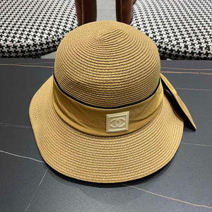 Chanel Hat Designer Chanel Woven Straw Hat C88132 - Default Title - View 1
