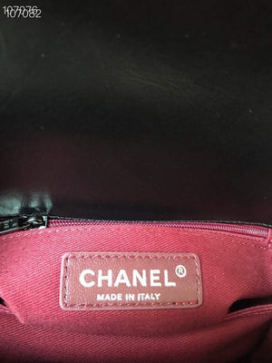 Chanel Large Top Handle Bag A92991 lambskin Black with Black Hardward - Default Title - View 9