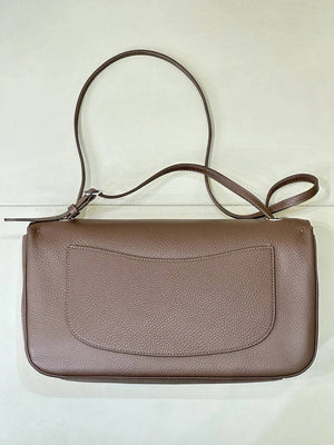 Chanel Maxi Flapbag Grained calfskin & gold-tone metal AS6231 Light brown - Gold - View 17