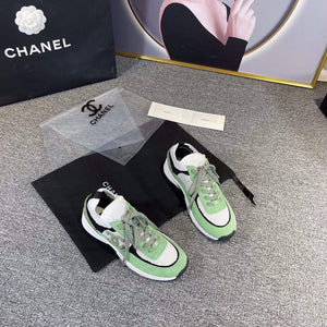 Chanel Men Women's Sneaker Shoes G38750 Knit & Suede Calfskin - 34 - View 8