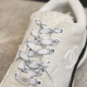 Chanel Men Women's Sneaker Shoes G38753 White - 34 - View 7