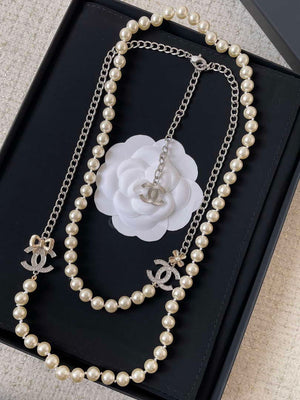 Chanel New 24K Long Necklace Fashion Jewelry CC31884 - Default Title - View 4