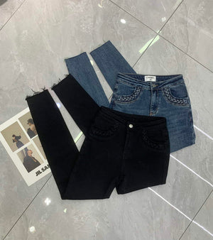 Chanel P73394 Women's Fashion Jeans C58720 - S - View 2