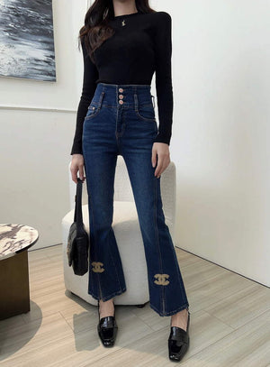 Chanel P73394 Women's Fashion Jeans C58726 - S - View 2