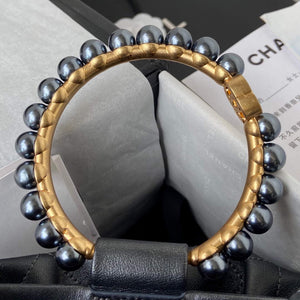 Chanel Pearl Bracelet Bucket Bag Lambskin AS2608 Grey - Default Title - View 9