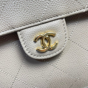 Chanel Shopping Bag Grained Calfskin & Gold-Tone Metal AS6024 Gray - Default Title - View 6