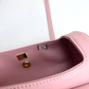 Chanel Small Bowling Bag Grained Shiny Calfskin AS6143 Pink - Default Title - View 8