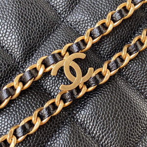 Chanel Small Hobo Bag Grained Calfskin Gold AS3223 Black - Default Title - View 5