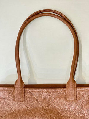 Chanel Small shopping bag Grained calfskin & gold-tone metal AS6288 Brown - Default Title - View 8