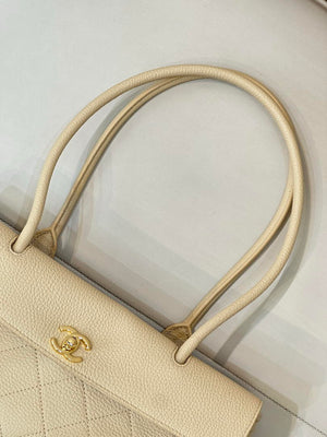 Chanel Small shopping bag Grained calfskin & gold-tone metal AS6288 Dark Beige - Default Title - View 4